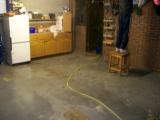 Began clearing the other side of the garage for a dry sweep of that whilst the other side dried.