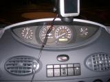 Centre mounted dash and the very necessary TomTom.