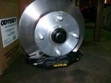 AP Racing 4 pot brake upgrade. They look fantastic, and I dread to think how well they stop