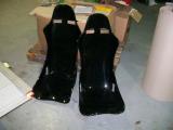 Pure fibreglass seats look great, fit perfectly and are the lightest seats I have ever felt