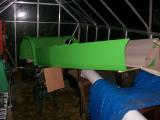 The only space for the one-piece part of the bodywork, the greenhouse...pardon the pun :). The other sections went up the loft.