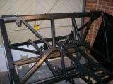 The rear bulkhead panel drilled and removed ready for silicon sealing and riveting.
