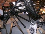 Rear wishbones fitted (the wrong way).