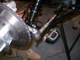 The correct adapters fitted to increase the width of the rack and make it compatible with the wide front track option.