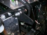 The quadrant that the rod from the gear shift bracket attaches to.