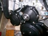The pulley flange fitted to the starter motor clutch and the covers re-inserted (fit the pulley before you do this - I had to take it all back off again!)