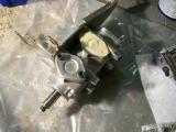 The Westfield scavenge pump fitted to the mounting bracket.
