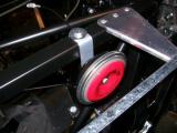 The horn bracket bent and fitted into place.