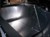 Passenger side aluminium panel in place.
