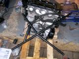 The engine frame foxed to the engine. Note that this is slightly wrong (see text).
