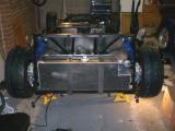 Fuel tank dropped in and secured.