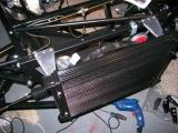 The radiator fitted into place. This picture doesn't give away much though.