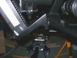 The lower bracket fitted to the wishbone.
