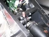 Reverse box bracket and lever fitted.