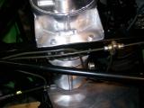 Bolted down into place.