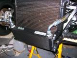 Oil cooler pipes fitted.