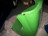 Grommets inserted for the bonnet pegs to fit into.