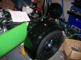 Front cycle wings fully fitted.