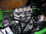 Throttle bodies fitted to engine. Still needs a lot of work though.