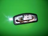 Reverse light drilled and secured - cover removed to show soldering.