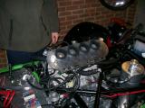 Air filter plate fitted, and engine bay looking tidy.