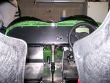 Dashboard drilled and screwed to scuttle
