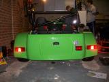 Car on the floor - rear view
