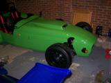Car on the floor - front view