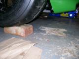 Car now on bricks