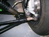 Various bolt covers at the front-end