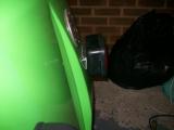 Rear fog light angled so it's parallel with the floor