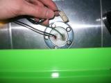 The same procedure done for the fuel sender. Original loom earth removed and taken straight to chassis ground instead.