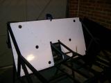 The rear bulkhead fitted into place ready to be secured. This panel took a bit of persuasion to get into place.