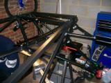Front upper wishbones fitted.