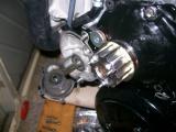 The pulley secured onto the starter clutch.