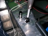 Gear and reverse lever holes before covering