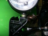 Headlamp spacer and bracket cover fitted (front)