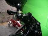 Headlamp spacer and bracket cover fitted (rear)