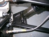 A closer look at the upright and wishbone bolt covers